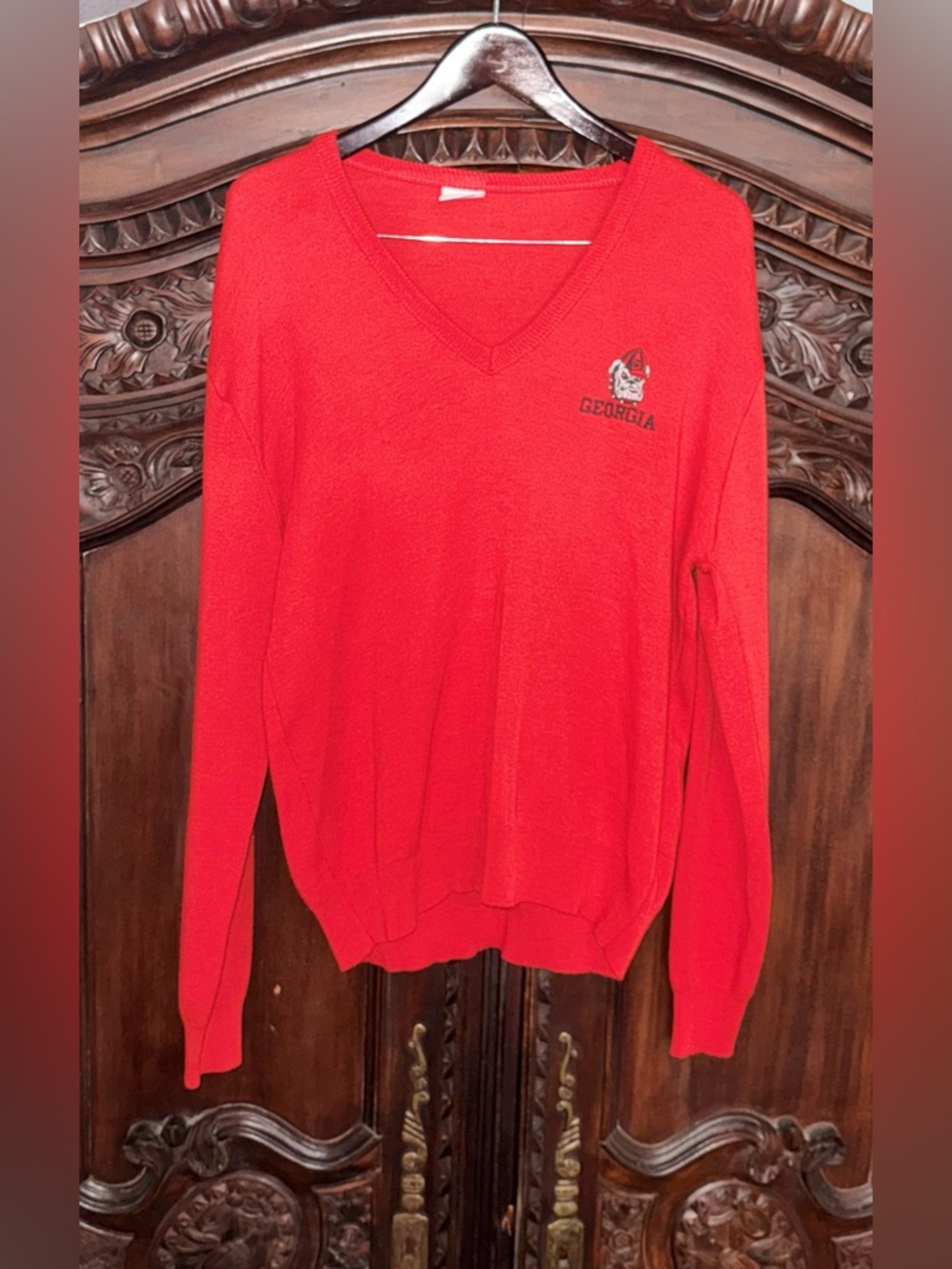 VTG Official Licensed Product by Garan University of Georgia V Neck Sweater!